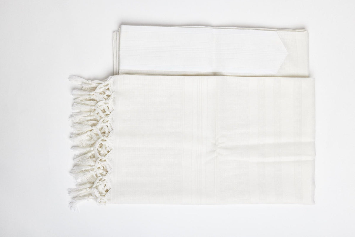 Musaf Tallit – White Beit Yosef – Judaica Prime