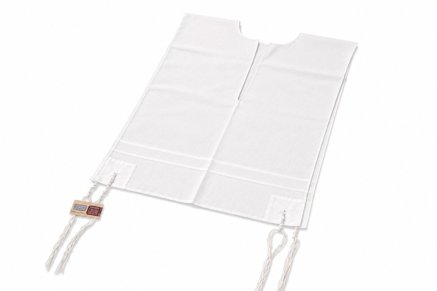 Wool Throw Over Tzizit Hand Spun Strings- Adult