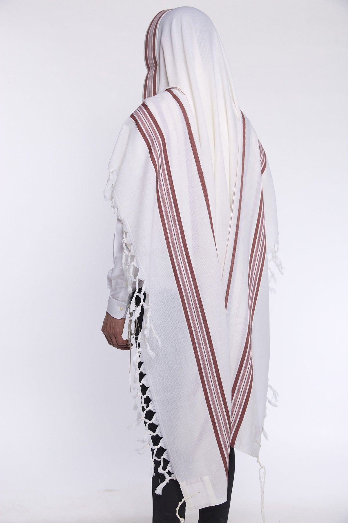 Hallel Tallit – Melange Burgundy – Judaica Prime