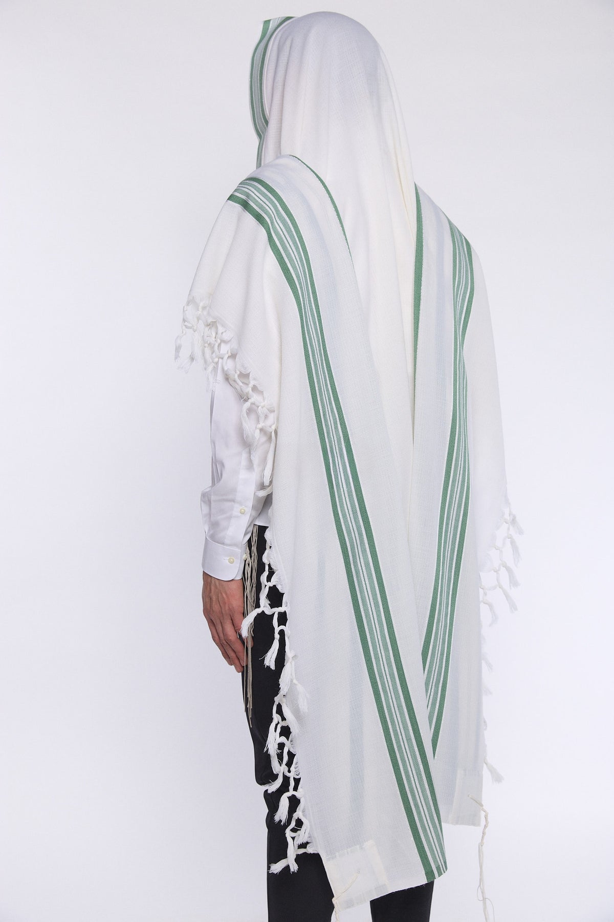 Hallel Tallit – Melange Green – Judaica Prime