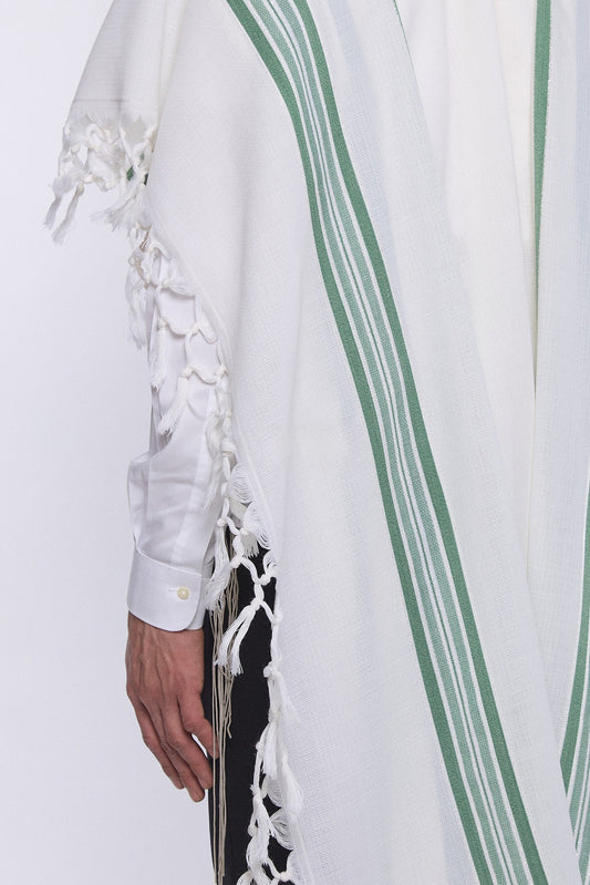 Hallel Tallit – Melange Green – Judaica Prime
