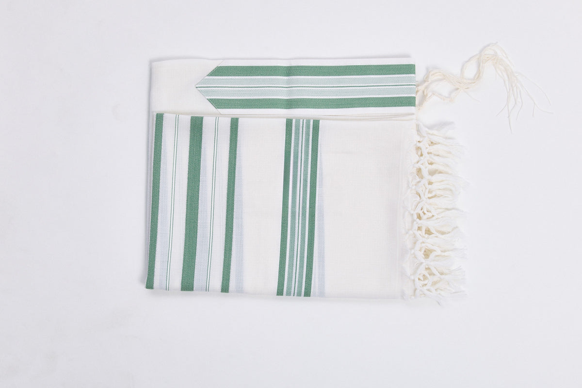Hallel Tallit – Melange Green – Judaica Prime