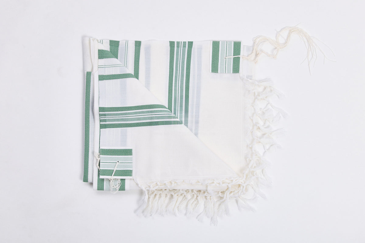 Hallel Tallit – Melange Green – Judaica Prime