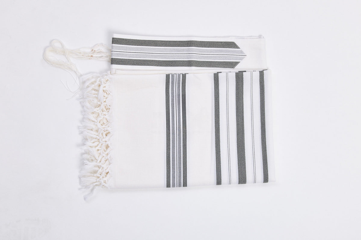 Hallel Tallit – Melange Grey – Judaica Prime