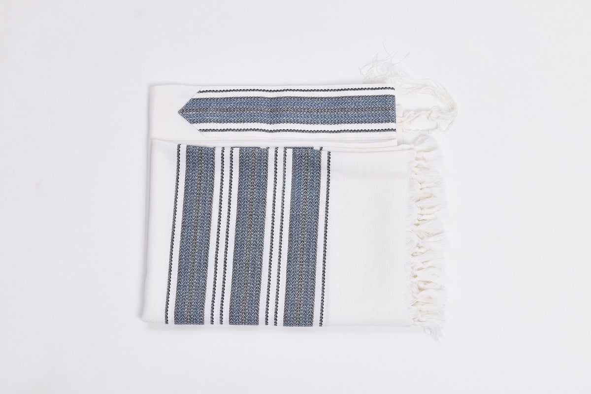 Hallelujah Tallit – Black Blue – Judaica Prime