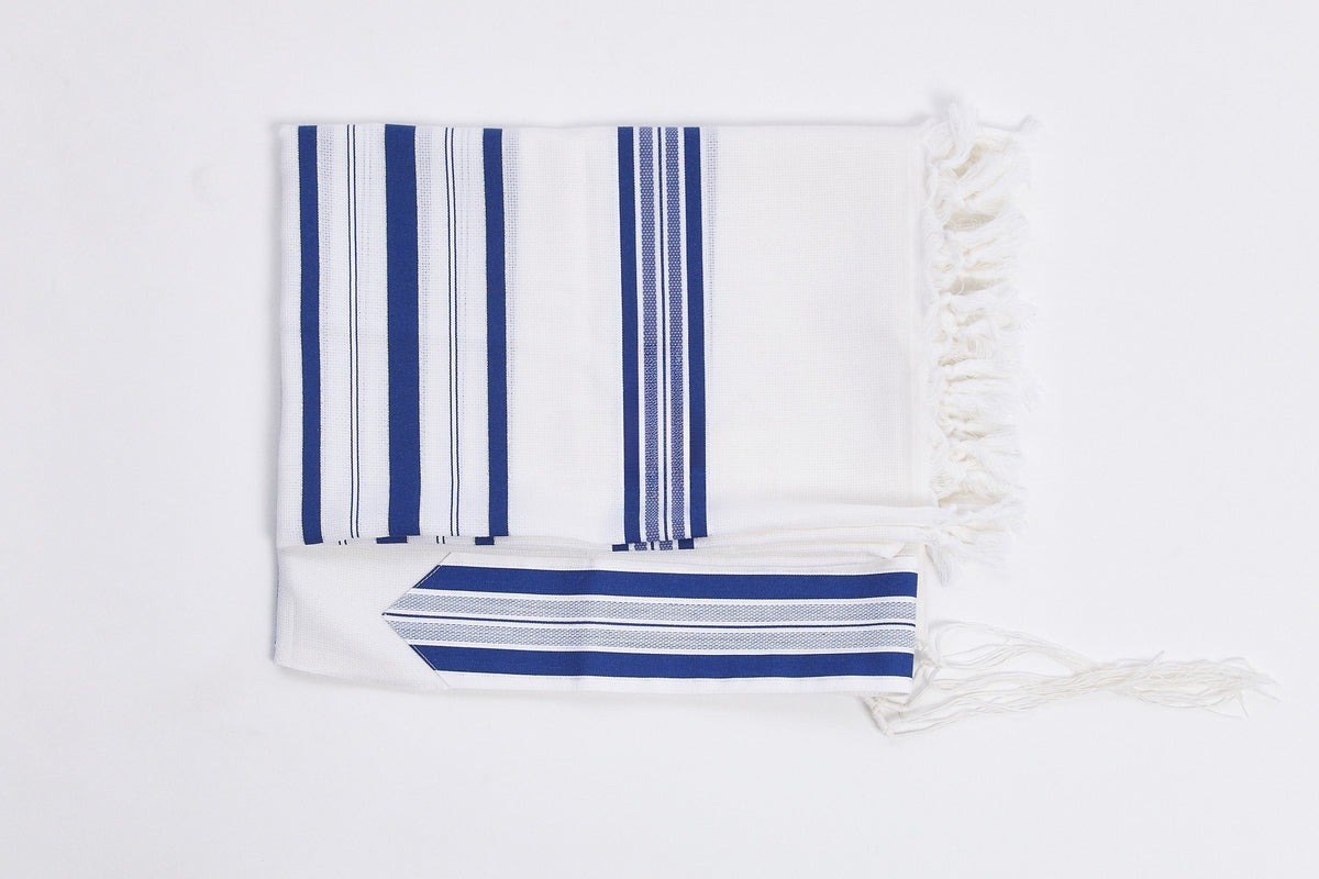 Lamenatzeach Tallit – Royal Blue – Judaica Prime