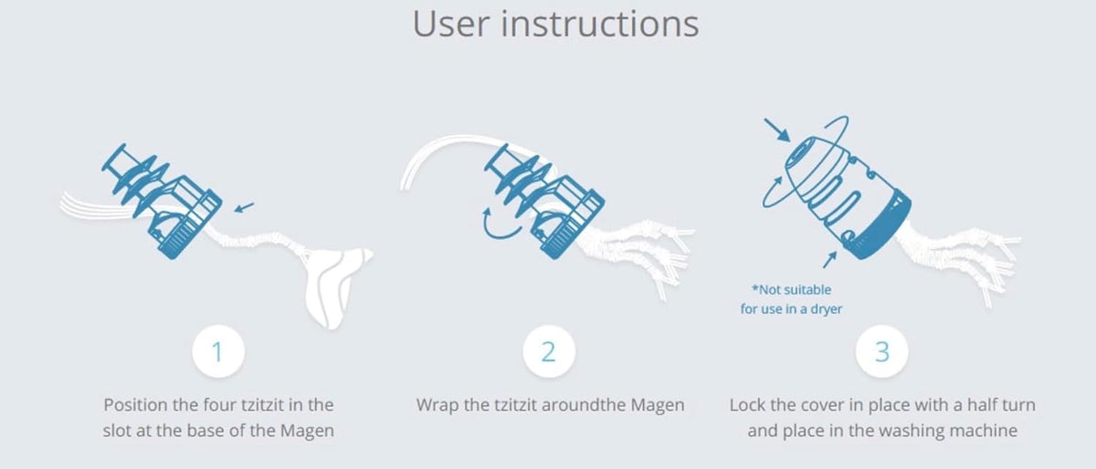 How to use the Magen Tzitzit laundry protector
