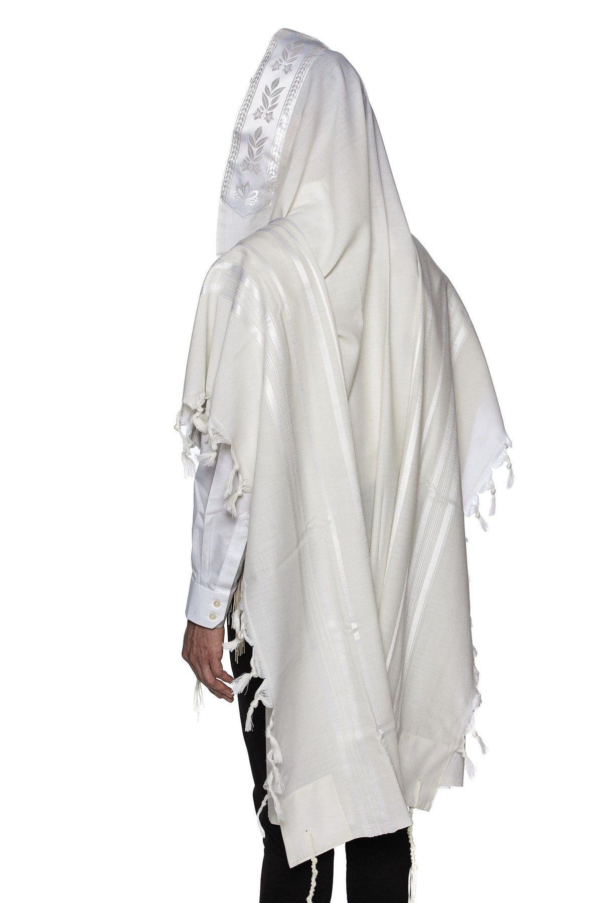 Modim Tallit – Shiny White – Judaica Prime