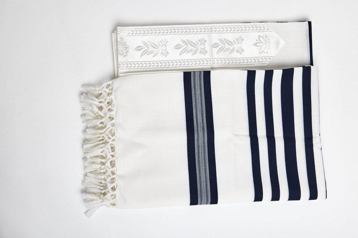 Musaf Tallit – Navy Blue – Judaica Prime