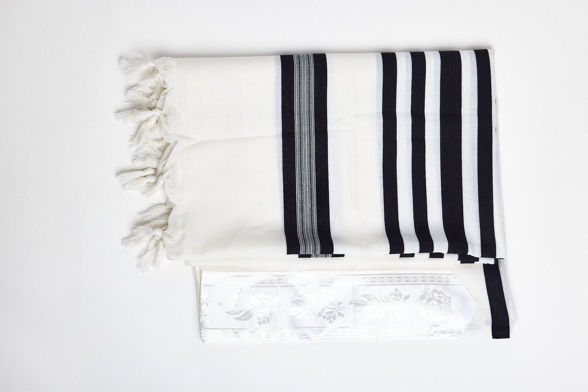 Yishtabach Tallit – Black – Judaica Prime